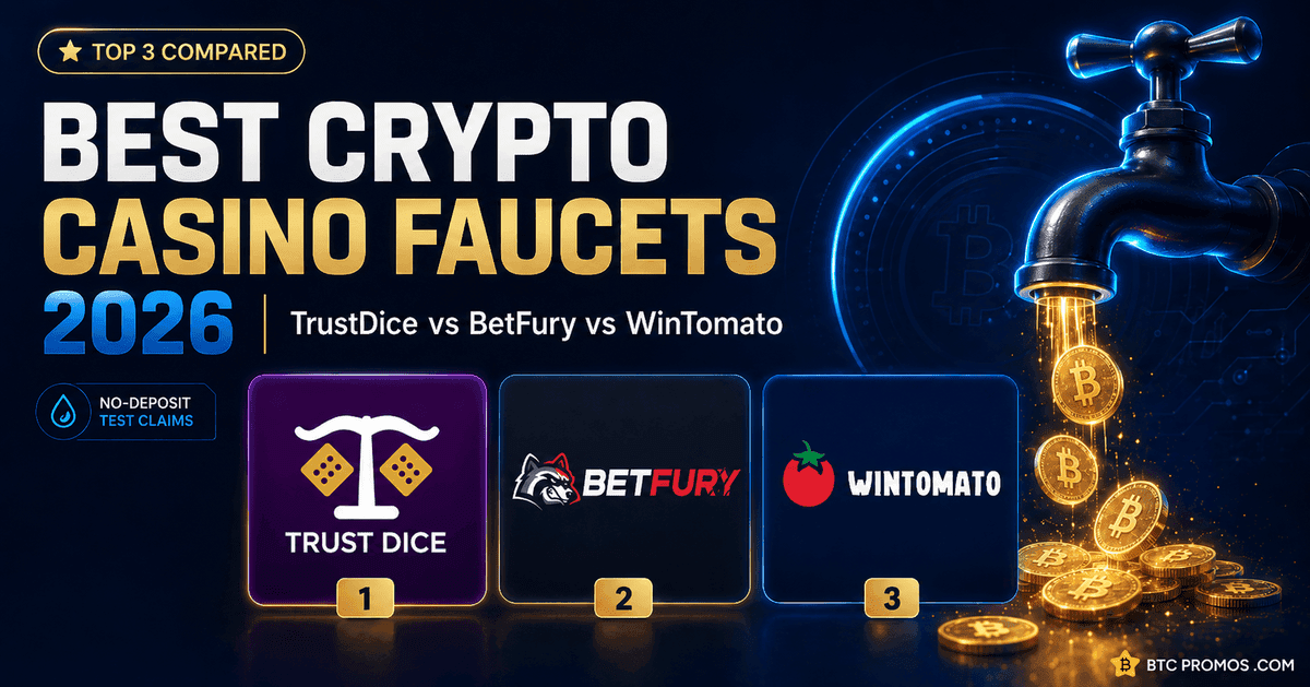 Best Crypto Casino Faucets in 2026: TrustDice, BetFury and WinTomato