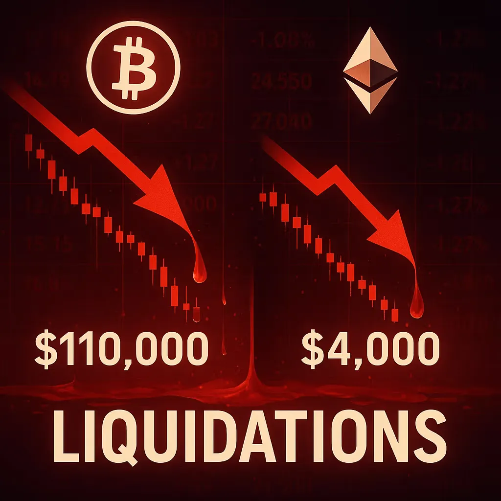 ๐ Bitcoin $110K Crash + ETH $4K Breakdown